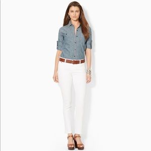 LAUREN RL Jeans Classic Straight, White